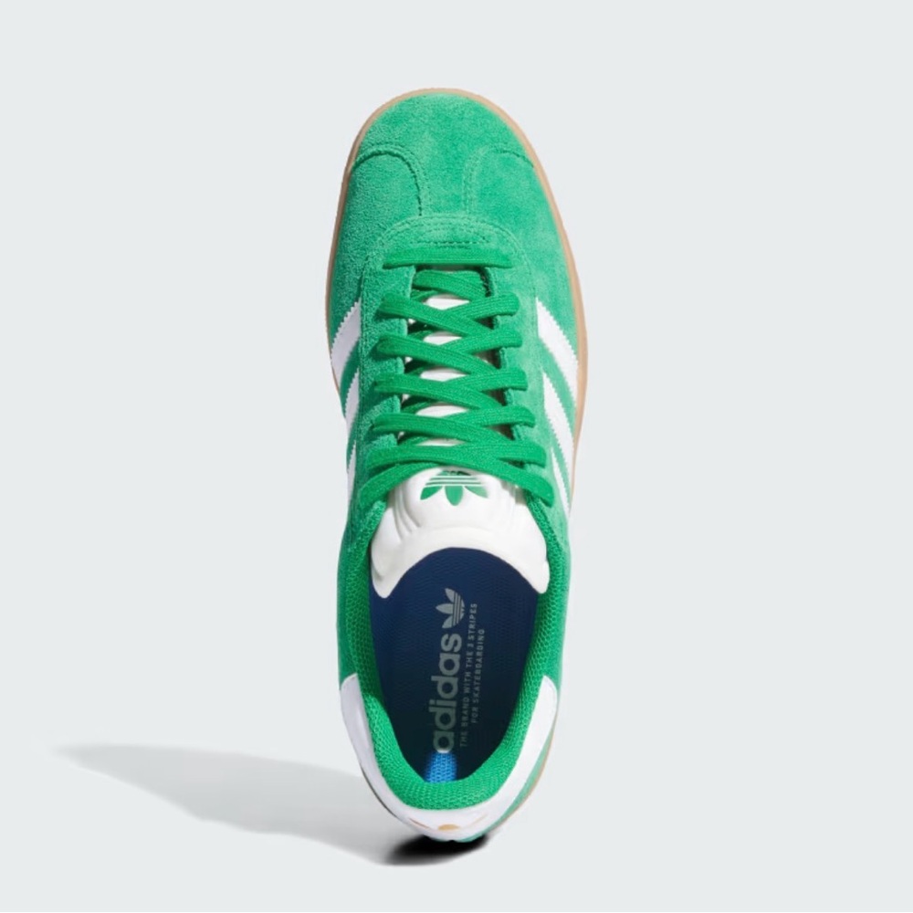 Adidas Green and White Gazelles
